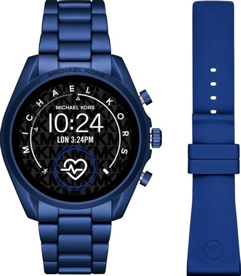 smartwatch michael kors blauw|Michael Kors gen bradshaw smartwatch.